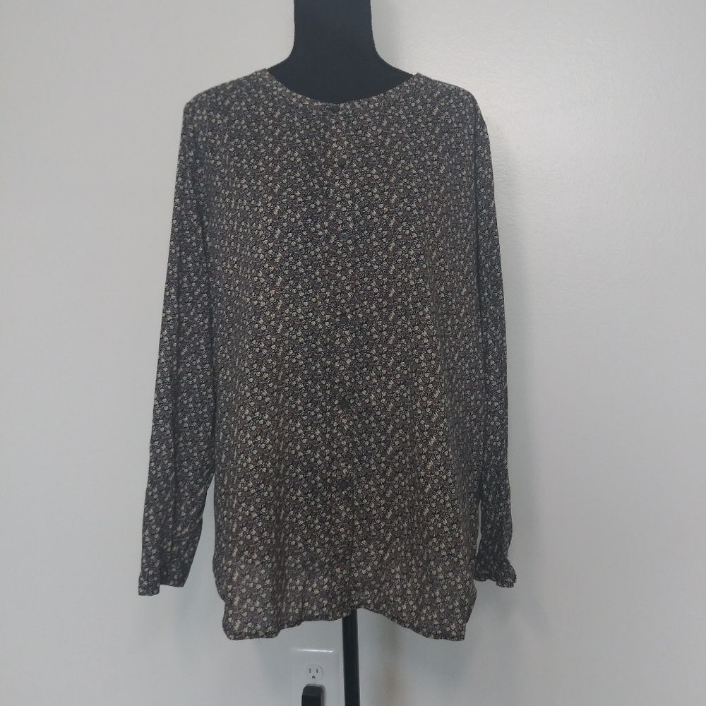 Ann Taylor LOFT Floral Blouse Top Lightweight